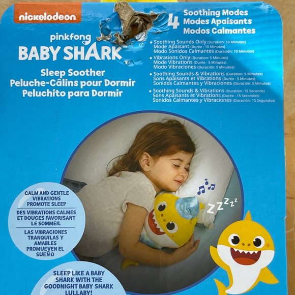 Pinkfong Toys Baby Shark Sleep Soother By Pinkfong Nib Squeeze To
